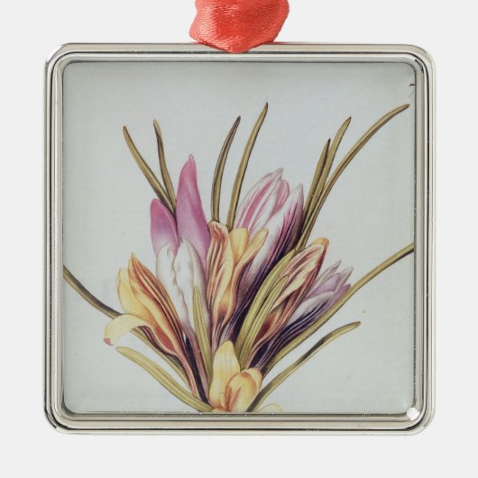Safran oder Krokus, von 'La Guirlande de Julie' Ornament Aus Metall (Vorne)