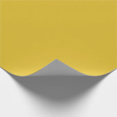 Safran Schlichtes Fest-FARBpapier Geschenkpapier (Ecke)