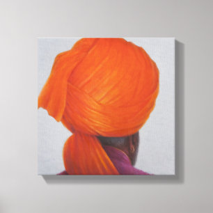 Safran-Turban 2014 Leinwanddruck