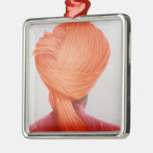 Safran-Turban Silbernes Ornament (Links)