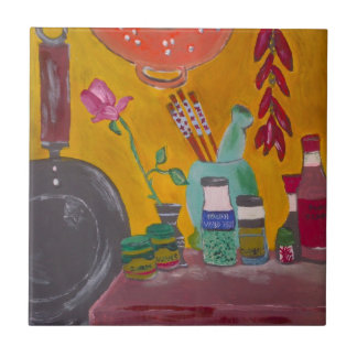 Safran und Paprika-Fliese Fliese