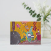 Safran und Paprikas Postkarte (Stehend Vorderseite)