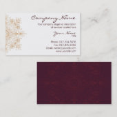 Safran Visitenkarte (Vorne/Hinten)