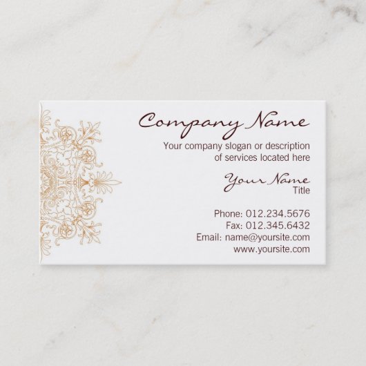 Safran Visitenkarte (Vorderseite)