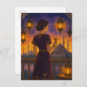 Safranhimmel, Saphir-Nächte Postkarte (Vorne/Hinten)