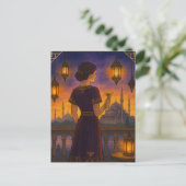 Safranhimmel, Saphir-Nächte Postkarte (Stehend Vorderseite)