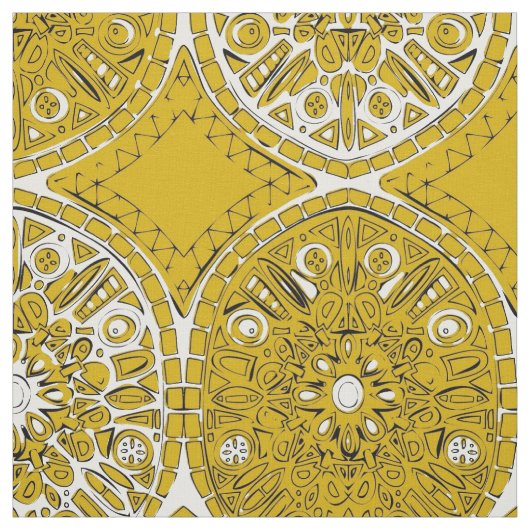 Safreya Ocker Stoff (Muster)