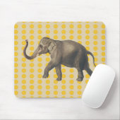 Safron Spice Moods Dots with Elephant Mousepad (Mit Mouse)