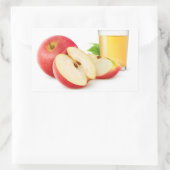 Saft aus Rotäpfeln Rechteckiger Aufkleber (Tasche)