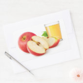 Saft aus Rotäpfeln Rechteckiger Aufkleber (Umschlag)