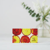 Saft-Bar-Geschäftskarte der funky Frucht frische Visitenkarte (Stehend Vorderseite)