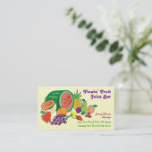 Saft Bar u. Smoothies_Totally fruchtig Visitenkarte (Stehend Vorderseite)