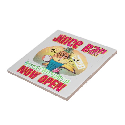 Saft-Bar-Zeichen Thunder_Cove Fliese (Seite)