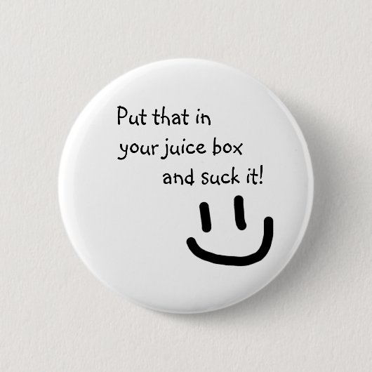 Saft-Kasten Button (Vorderseite)