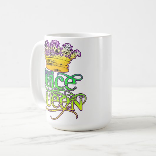 Saft-Königin-Kronen-Tasse Kaffeetasse (Vorderseite Links)