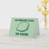 Saft ohne Saatgut Karte (Gelbe Blume)