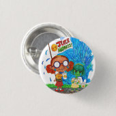 Saft-Verrücktheit Button (Vorne & Hinten)