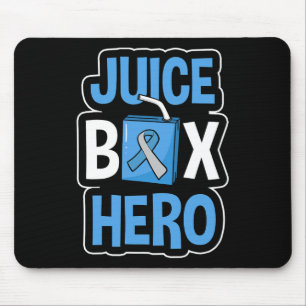 Saftbox Hero Diabetes Blue Ribbon Diabetiker Ketoa Mousepad