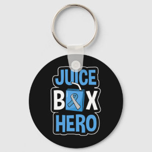 Saftbox Hero Diabetes Blue Ribbon Diabetiker Ketoa Schlüsselanhänger