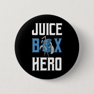 Saftbox Hero Diabetes Blue Ribbon Endocrinologis Button