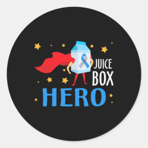 Saftbox Hero Typ 1 T1d Diabetes Diabetiker Awaren Runder Aufkleber