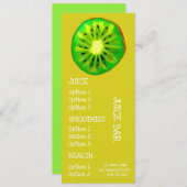 Säfte Gesundheitsgetränke Kiwi Fruchtsaftkarte Menükarte (Vorne/Hinten)