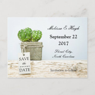 Saftig Save the Date Wedding Postkarte