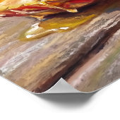 Saftige Ananas - Pastell-Malstil Poster (Ecke)