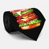 Saftige Burger-Krawatte Krawatte (Gerollt)