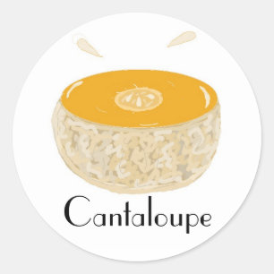 Saftige Cantaloupe Runder Aufkleber