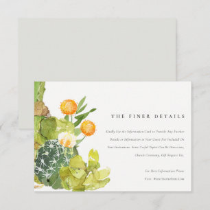 SAFTIGE KAKTUS-WATERCOLOR-FLORALINFORMATION EINLADUNG