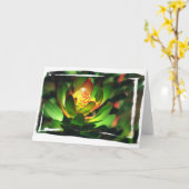 Saftige Knospe Karte (Gelbe Blume)