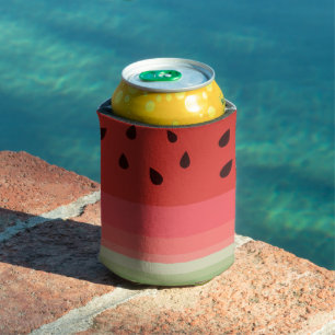 Saftige leckere reife Wassermelone mit Samen Desig Dosenkühler