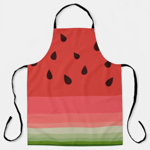 Saftige leckere reife Wassermelone mit Samen Desig Schürze