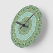 Saftige Mandala Runde Wanduhr (Winkel)