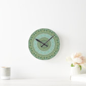 Saftige Mandala Runde Wanduhr (Zuhause)