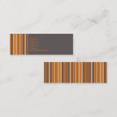 Saftige Orange • Profilecard Mini Visitenkarte (Vorne/Hinten)