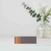 Saftige Orange • Profilecard Mini Visitenkarte (Stehend Vorderseite)