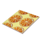 Saftige orange Scheibe Fliese (Seite)