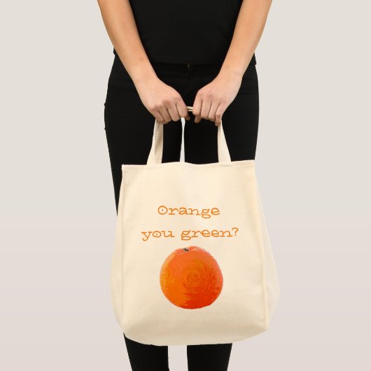 Saftige Orange Tragetasche (Vorderseite (Produkt))