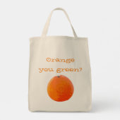 Saftige Orange Tragetasche (Rückseite)