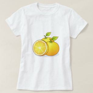 Saftige Orangen Obstkunst T-Shirt