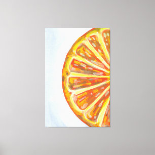 Saftige Orangenscheibe Leinwanddruck