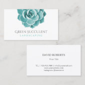 Saftige Pflanze, die Service-Garten landschaftlich Visitenkarte (Vorne/Hinten)