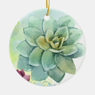 Saftige Pracht auf einem Paar Crew-Socken.  Keramik Ornament