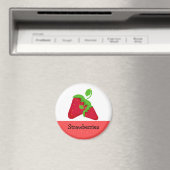 Saftige rote Erdbeeren Magnet (In Situ (Geschirrspüler))