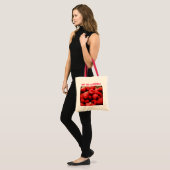 Saftige rote HimbeerTasche Tragetasche (Vorderseite (Model))