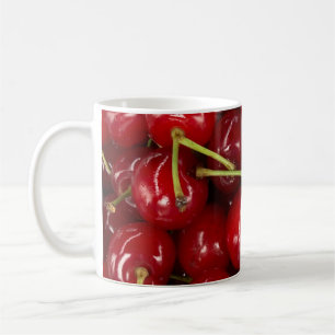Saftige rote Kirschen Kaffeetasse