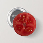 Saftige rote Tomate Button (Vorne & Hinten)