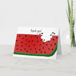 Saftige Wassermelone Dankeskarte